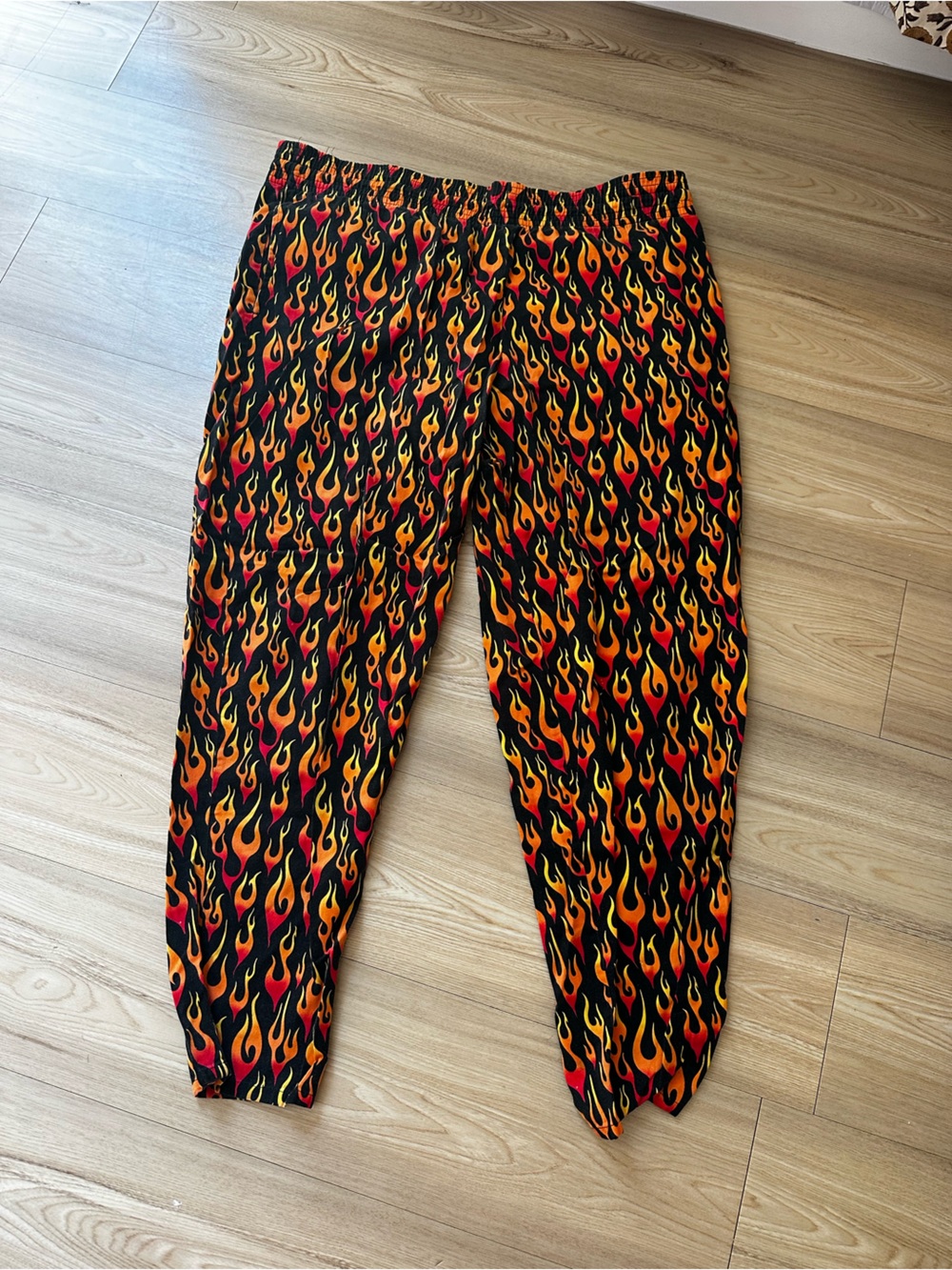 Vintage Flame Print Pants